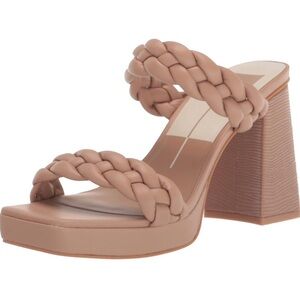 Dolce Vita Ashby Braided Strap Block Heel Sandals - Cafe Stella
